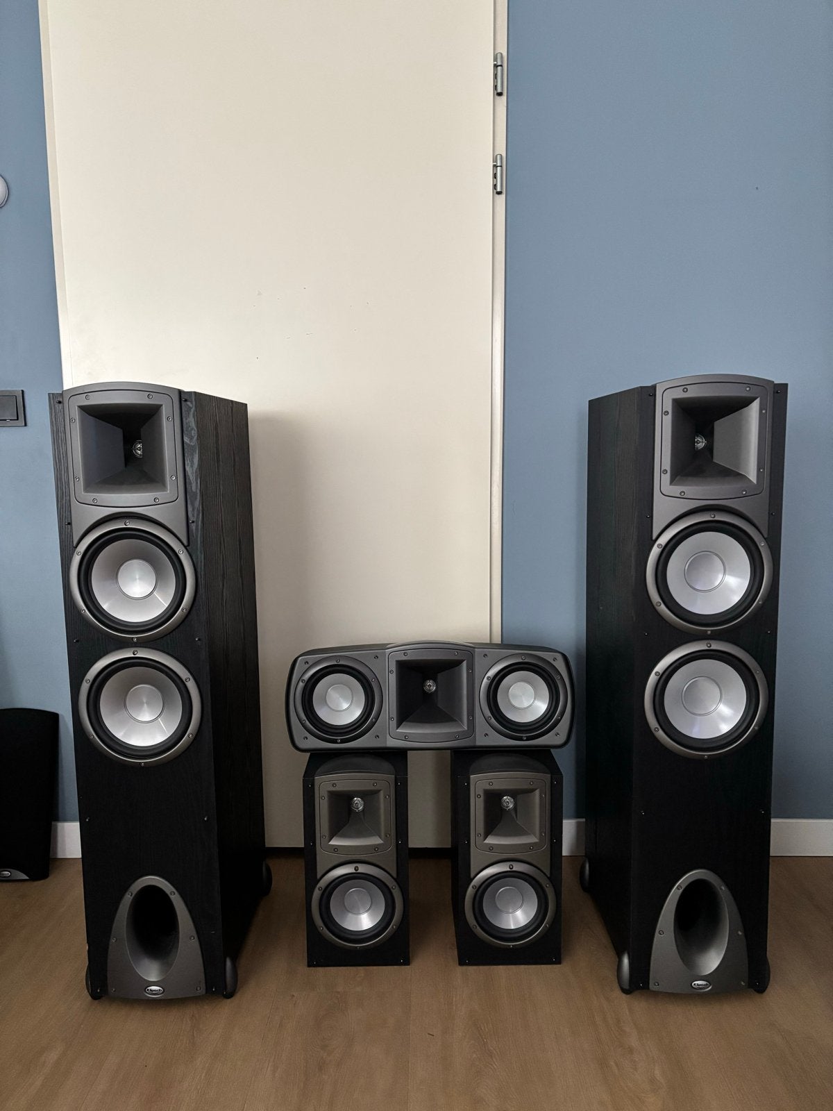 Klipsch Synergy F3/B3/C3 5.0 Home Cinema Speakerset, Gebruikt, Surroundset, Geschikt voor surround/home cinema, Ophalen