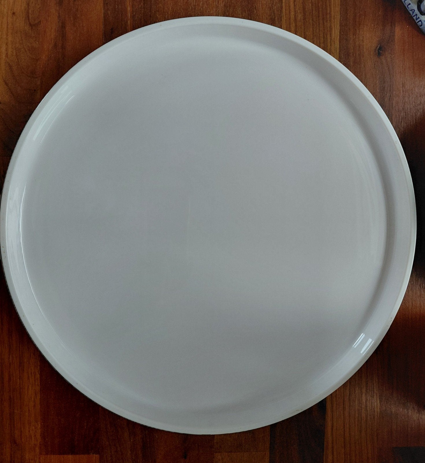 Wit rond pizzabord/dienblad, Huis en Inrichting, Ophalen, Zo goed als nieuw, Porselein, Overige stijlen