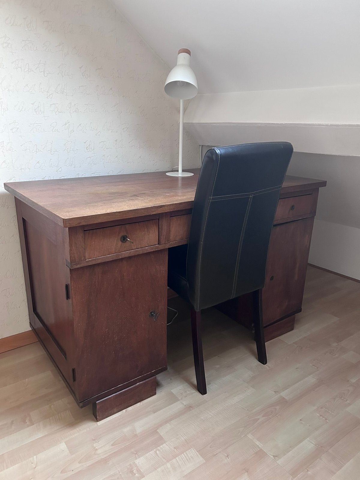antiek houten bureau, Ophalen