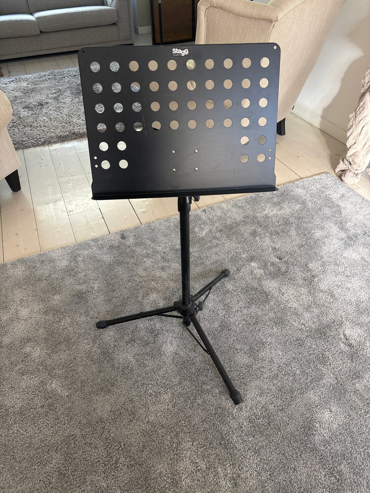 Stagg Muziekstandaard - Zwart, Zo goed als nieuw, Muziek en Instrumenten, Ophalen, Zo goed als nieuw, Muziekstandaard, Overige instrumenten