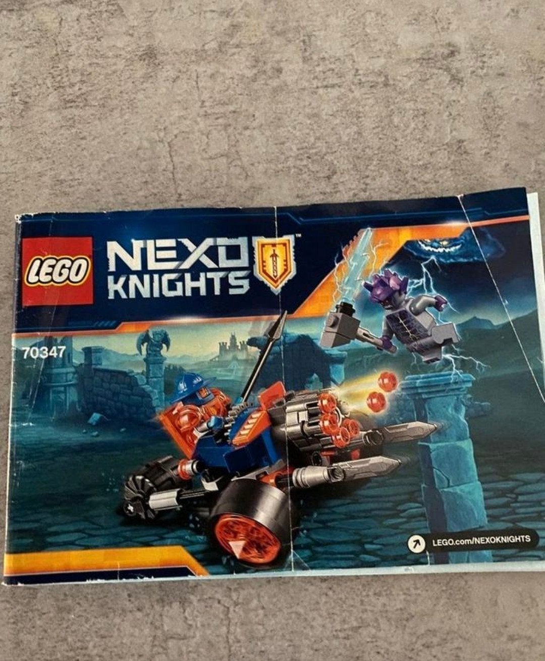 LEGO Nexo knights 70347
Artillerie van de koninklijke garde., Ophalen of Verzenden, Zo goed als nieuw