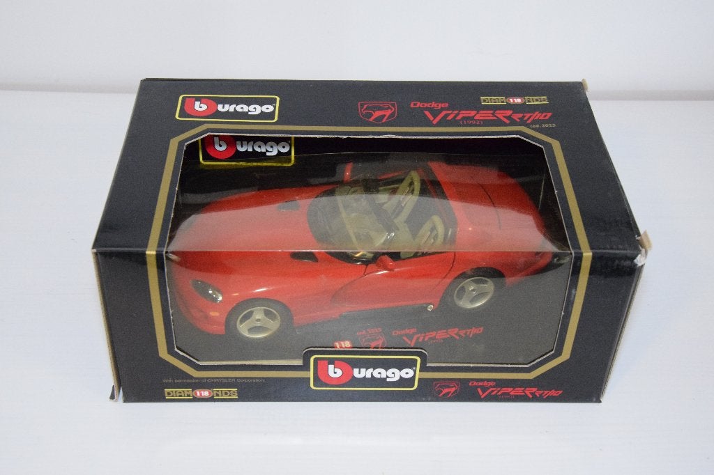 Bburago: Dodge Viper RT10 (1992), Ophalen of Verzenden, Zo goed als nieuw, Auto, Bburago
