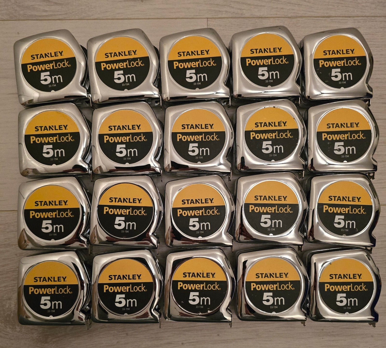 20 stuks Stanley Powerlock rolmaten 5 mtr, Ophalen of Verzenden, Nieuw