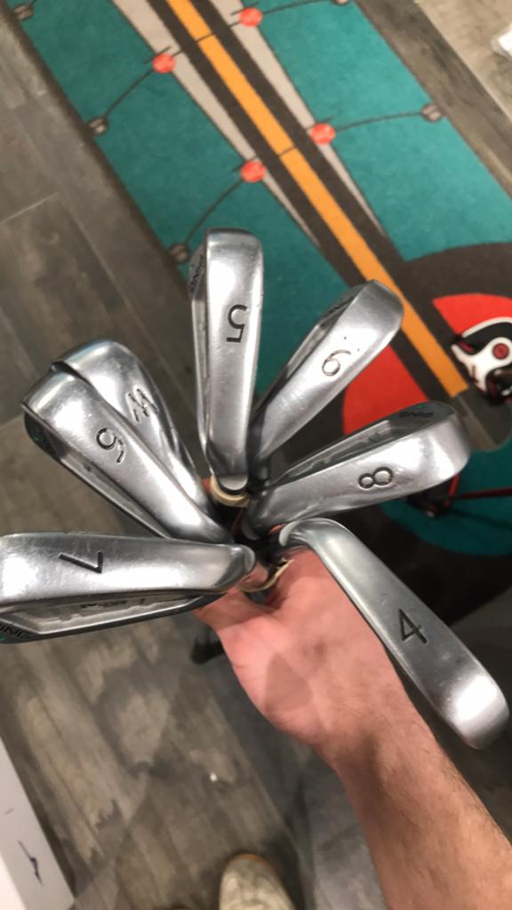 Ping s56 ijzers, halve inch verlengd, Ping, Set, Gebruikt, Ophalen of Verzenden