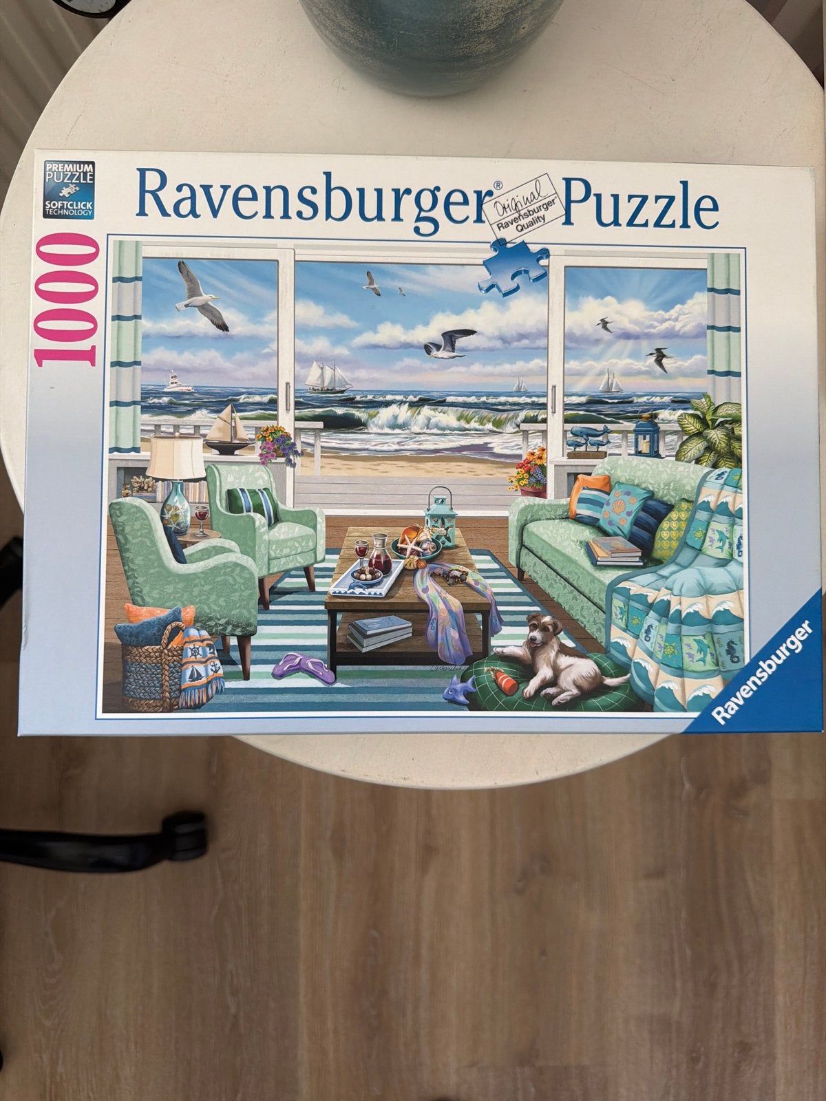 Ravensburger Legpuzzel 1000 stukjes - Zeezicht, Ophalen of Verzenden, 500 t/m 1500 stukjes, Zo goed als nieuw, Legpuzzel