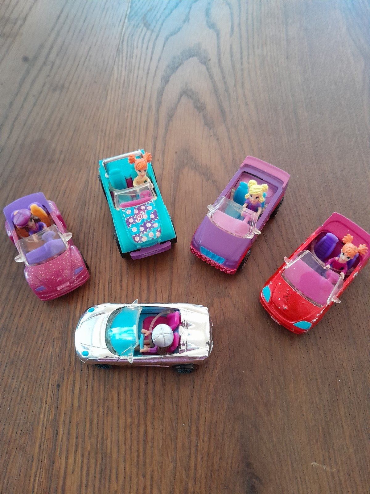 5 Vintage Polly Pocket mini auto's, Kinderen en Baby's, Ophalen of Verzenden, Zo goed als nieuw