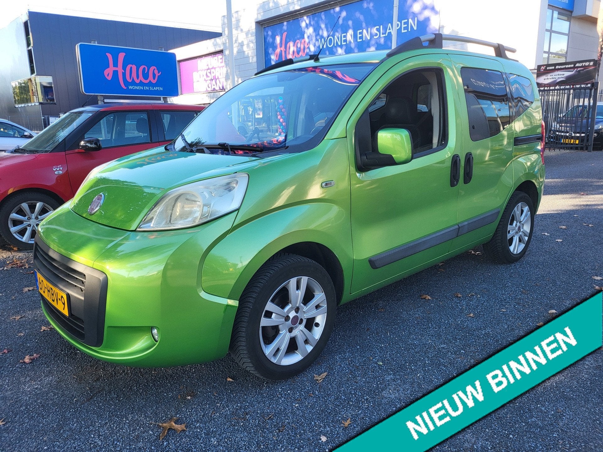Fiat Qubo 1.4 Dynamic,AIRCO,DISTR.VERVANGEN,NWE APK, Auto's, Voorwielaandrijving, Dealer onderhouden, 4 cilinders, 400 kg