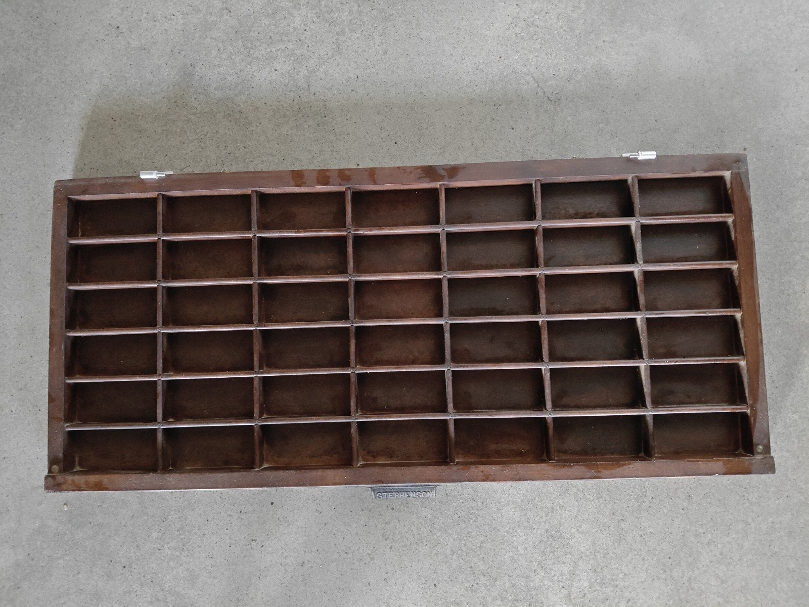Antieke houten zetlade - Letterbak, Antiek en Kunst, Antiek | Woonaccessoires, Ophalen