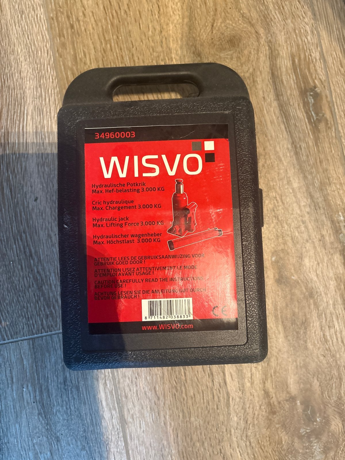 WISVO Hydraulische Potkrik 3000 KG - Zo goed als nieuw, Ophalen of Verzenden, Zo goed als nieuw, Hydraulisch, Potkrik