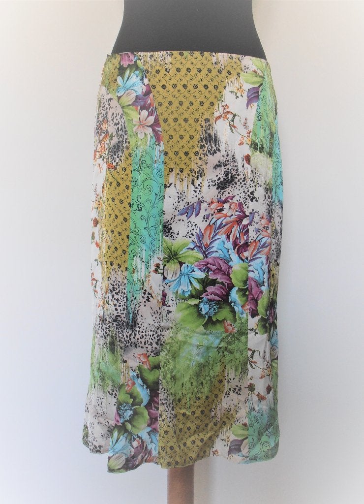 Seda Fashion - prachtige gevoerde zomer rok - 42, Maat 42/44 (L), Zo goed als nieuw, Seda Fashion, Onder de knie