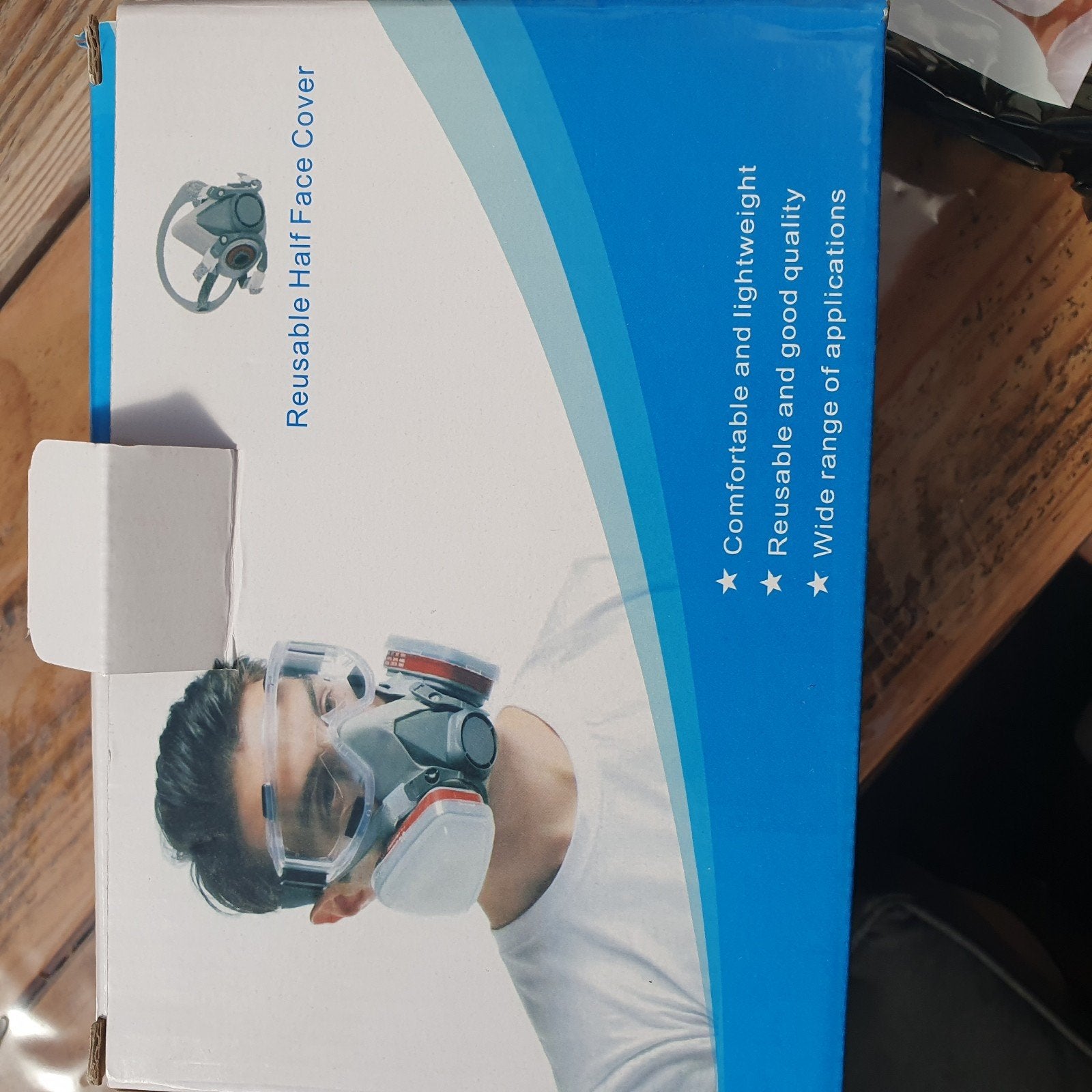 Halfgelaatsmasker met filters en veiligheidsbril, Ophalen of Verzenden