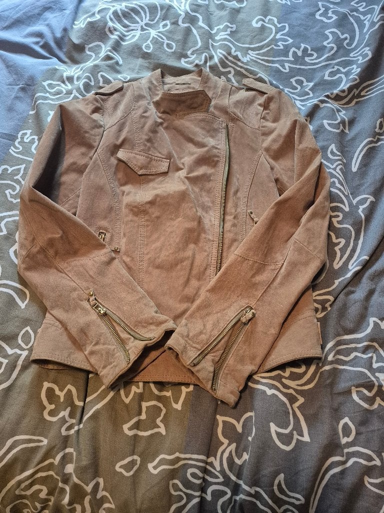 Suede jas, Ophalen of Verzenden, Zo goed als nieuw