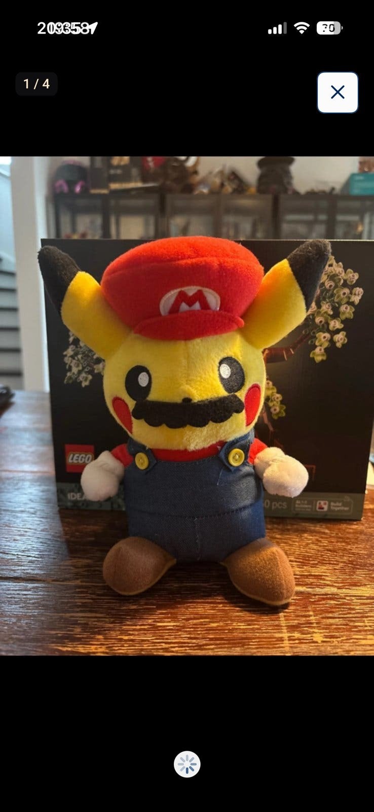 Mario pikachu plush, Ophalen, Zo goed als nieuw, Overige typen