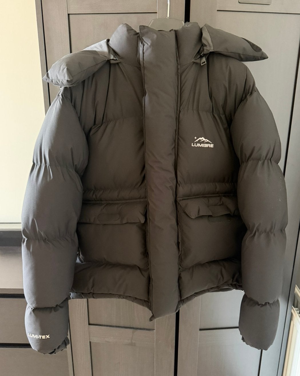 Lumiere Puffer Jas Lumi Tex Zwart Maat L, Maat 52/54 (L), Zwart, Ophalen of Verzenden, Zo goed als nieuw