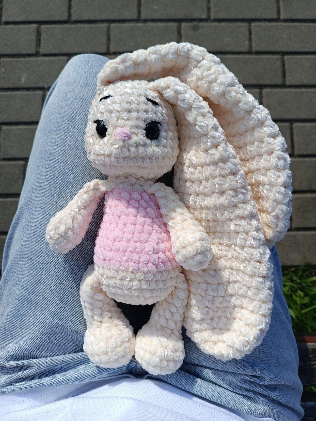 Gehaakte grote pluche konijn | Handgemaakt | Amigurumi, Kinderen en Baby's, Speelgoed | Knuffels en Pluche, Ophalen of Verzenden