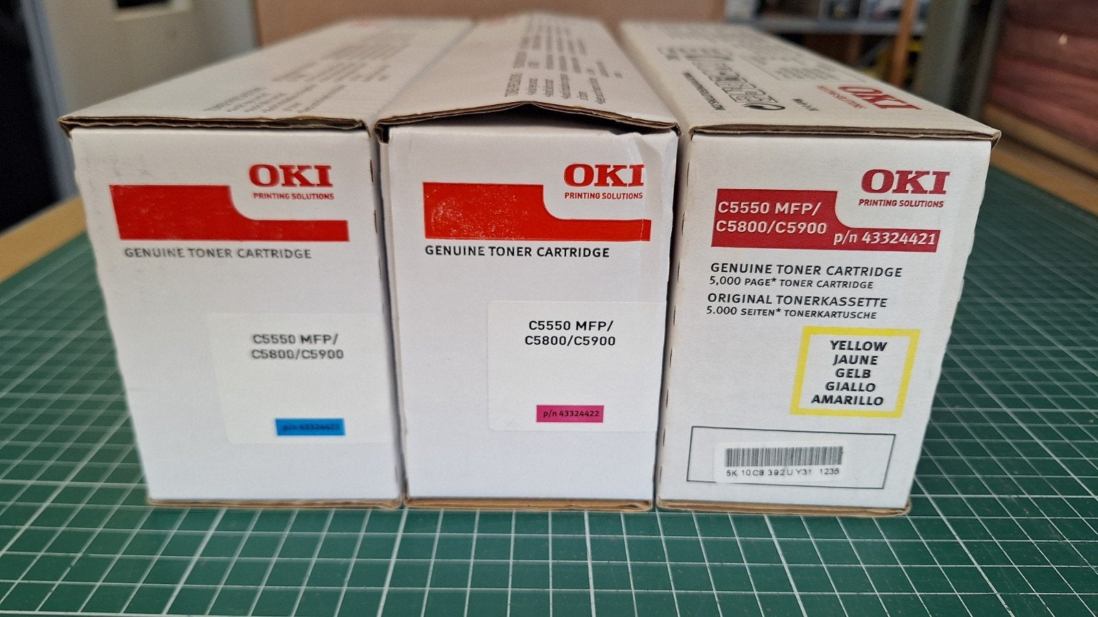 Nieuwe Oki Toners C5550 MFP/C5800/C5900 (3 stuks), Ophalen of Verzenden, Nieuw, Toner, Oki