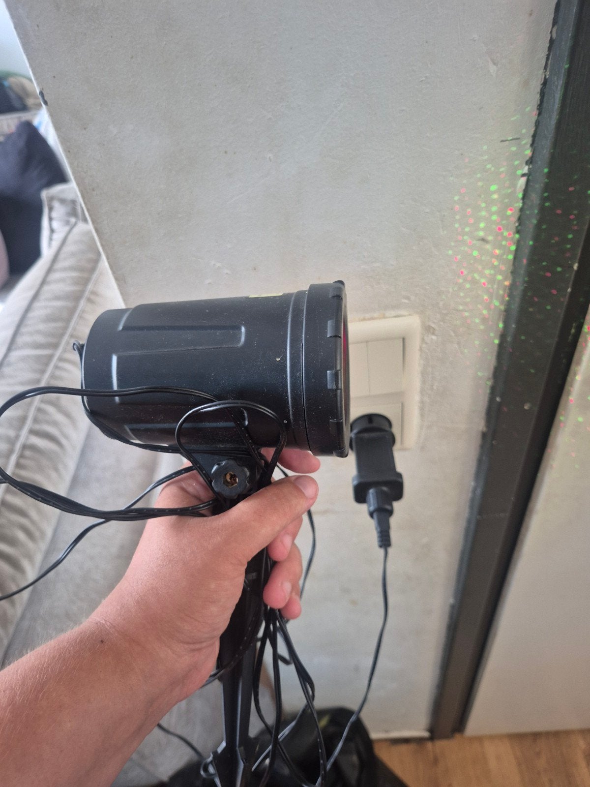 Laser projector met bewegende patronen, Ophalen, Kunststof, Gebruikt, Minder dan 50 watt