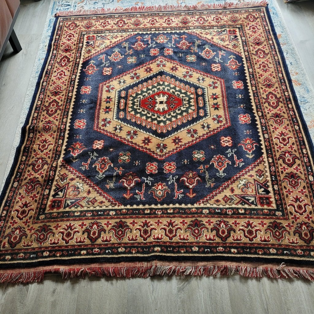 Prachtig tapijt/tafelkleed , 100 %wol, 150 tot 200 cm, Ophalen of Verzenden, Zo goed als nieuw, 150 tot 200 cm
