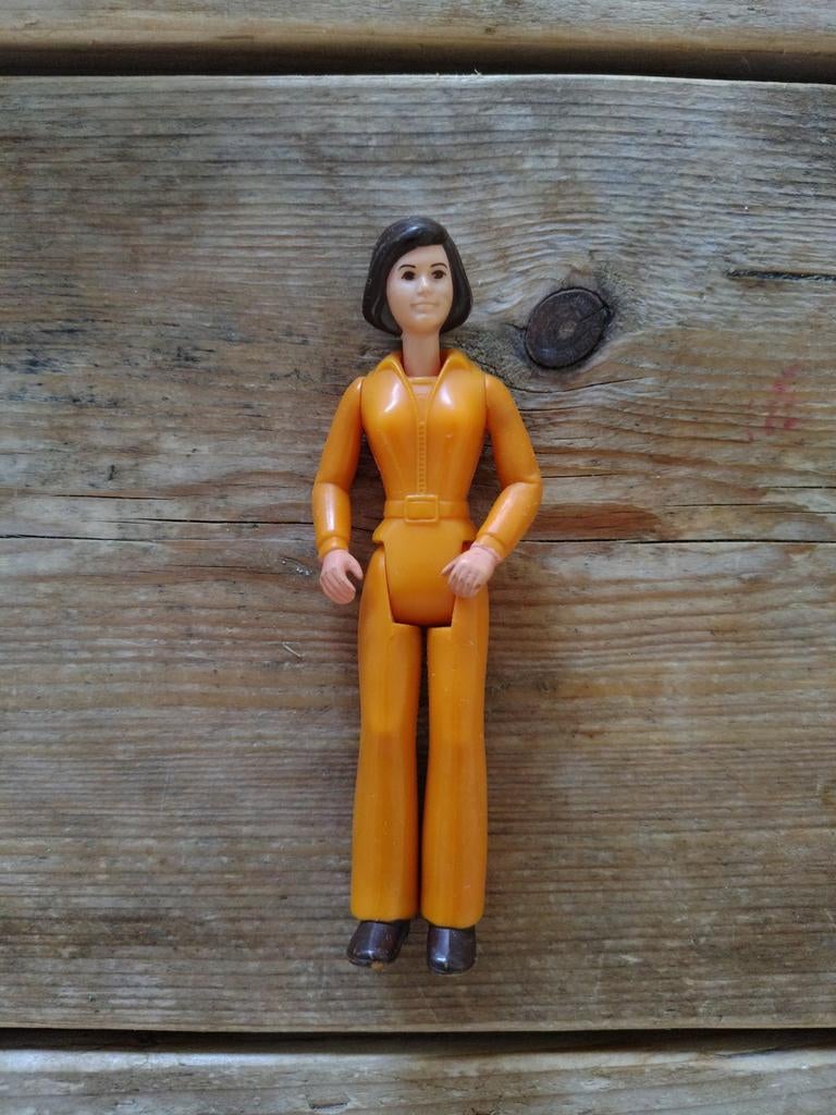 Figure 1970 TONKA ADVENTURE PILOT Woman Orange Jumpsuit, Ophalen of Verzenden, Gebruikt