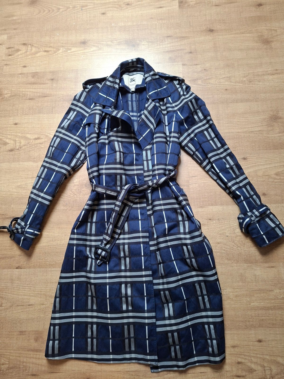 Burberry Trenchcoat maat 36, Blauw, Ophalen of Verzenden, Zo goed als nieuw, Burberry