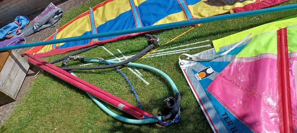 Surfzeilen, masten en gieken, Watersport en Boten, Ophalen, Gebruikt, Overige merken, Complete set