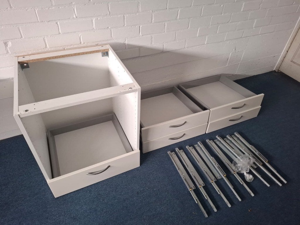 IKEA Faktum ladekast 60x60x71 cm – 5 RATIONELL lades, Ophalen, Wit, 50 tot 100 cm, Zo goed als nieuw
