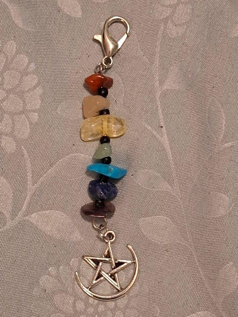 Hanger met natuursteentjes, Ophalen of Verzenden, Zo goed als nieuw, Overige kleuren, Overige materialen