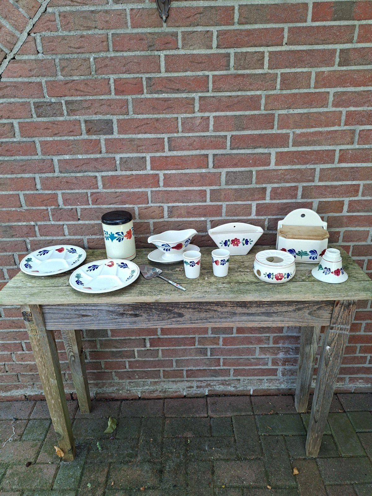 Boerenbont servies, Ophalen of Verzenden, Zo goed als nieuw, Aardewerk, Overige typen