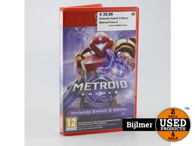 Nintendo Switch 2 Game: Metroid Prime 4, Spelcomputers en Games, Spelcomputers | Nintendo Switch, Zo goed als nieuw