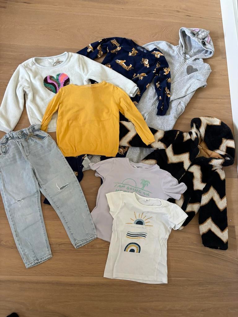 Kledingpakket meisje 110/116 Zara, Hema, H&M incl. verz., Ophalen of Verzenden, Gebruikt, Maat 116