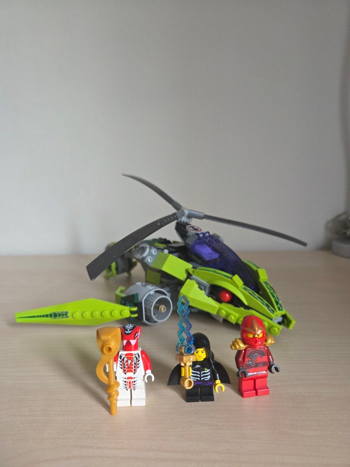 Lego Ninjago 9443 Rattlecopter met minifiguren, Ophalen of Verzenden, Zo goed als nieuw