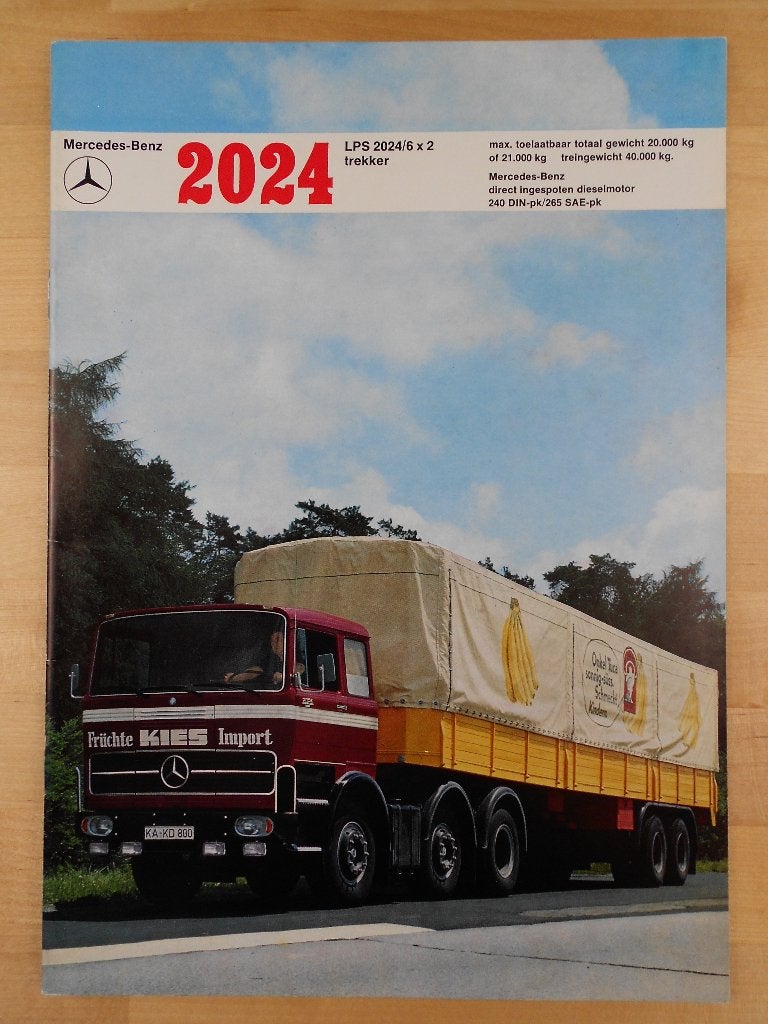 Mercedes 2024 LPS Brochure 1973 – LPS2024, Zo goed als nieuw, Mercedes-Benz, Mercedes, Ophalen of Verzenden