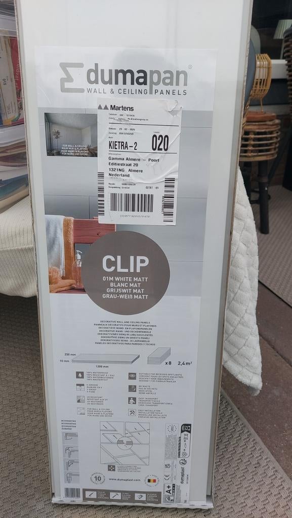 Dumapan kunststof plafondpanelen wit mat, Doe-het-zelf en Verbouw, Platen en Panelen, Ophalen, Nieuw
