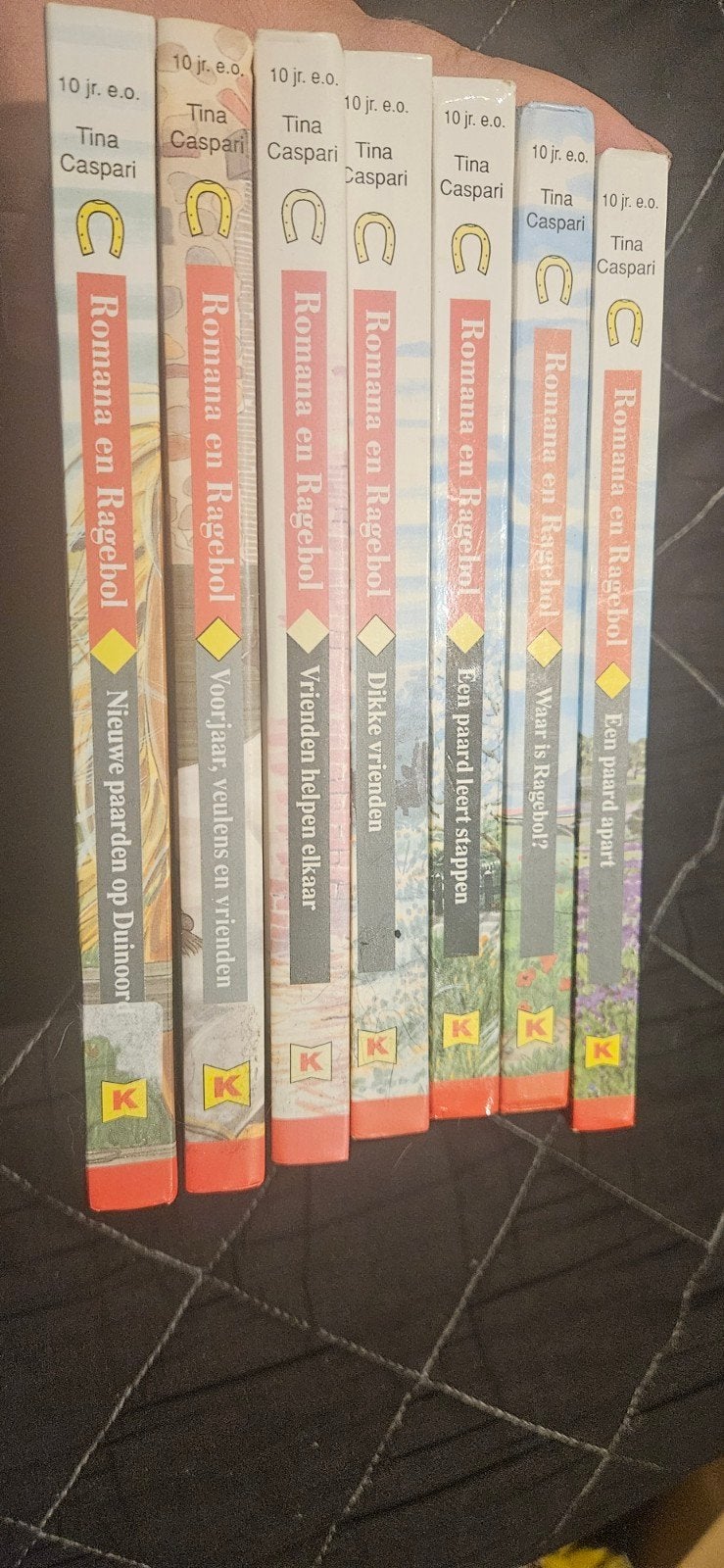 Collectie van 7 'Romana en Ragebol' boeken door Tina Caspari, Ophalen of Verzenden, Gelezen, Tina Caspari, Fictie algemeen