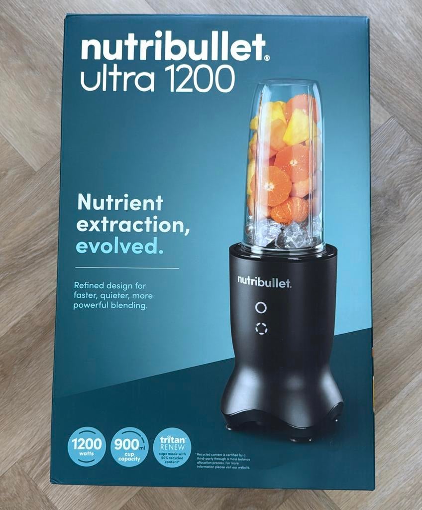 NutriBullet Ultra 1200 NIEUW, Witgoed en Apparatuur, Blenders, Ophalen of Verzenden, Zo goed als nieuw, Blender