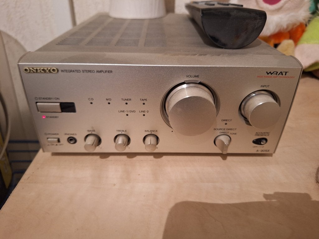 Onkyo A-905X Integrated Stereo Amplifier, Ophalen of Verzenden, Zo goed als nieuw, Onkyo, Minder dan 60 watt
