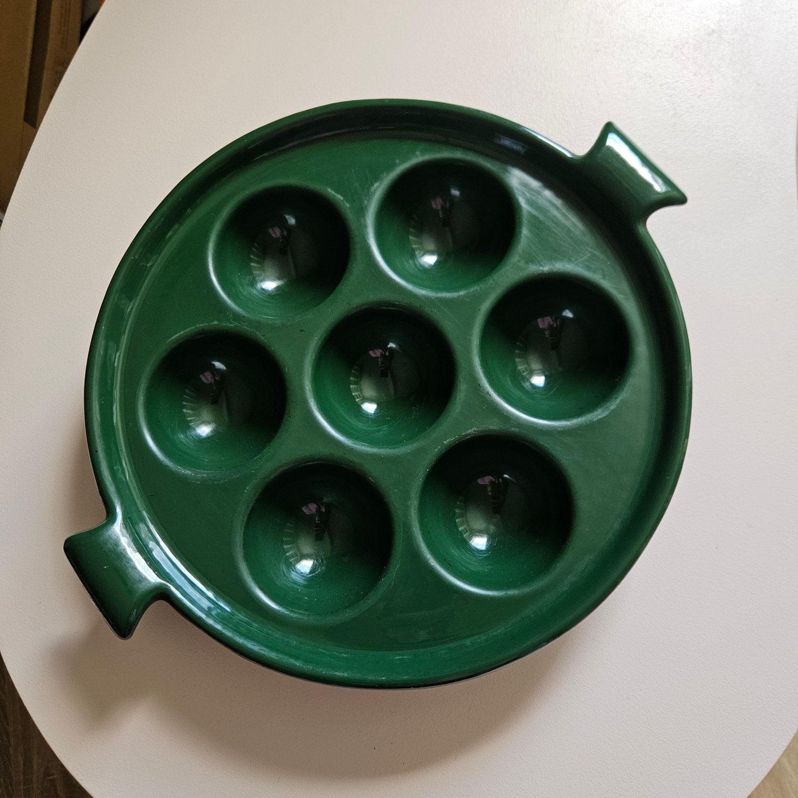 Copco Gietijzeren Æbleskivepan/Slakkenpan, Huis en Inrichting, Ophalen of Verzenden, Metaal, Overige merken, Groen