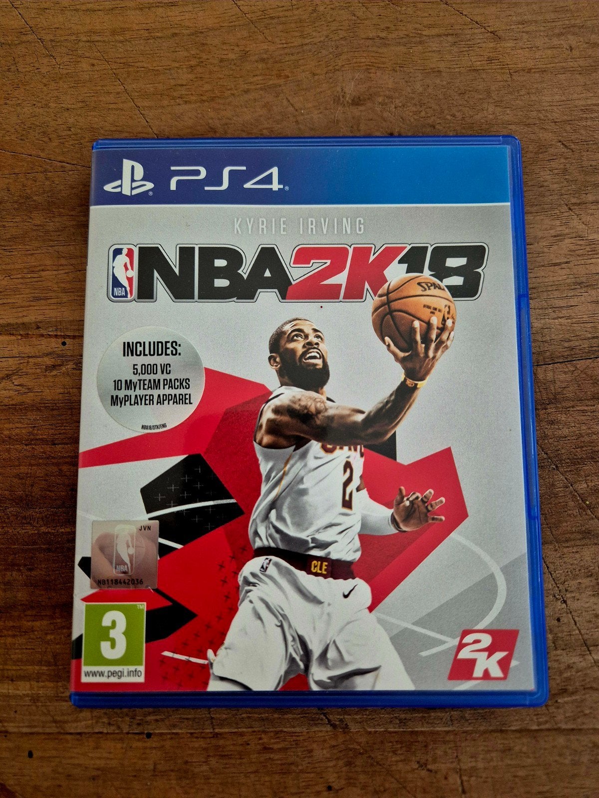 NBA 2K18 PS4 - Basketbalgame met Kyrie Irving, Ophalen of Verzenden, Zo goed als nieuw, Eén computer, Sport