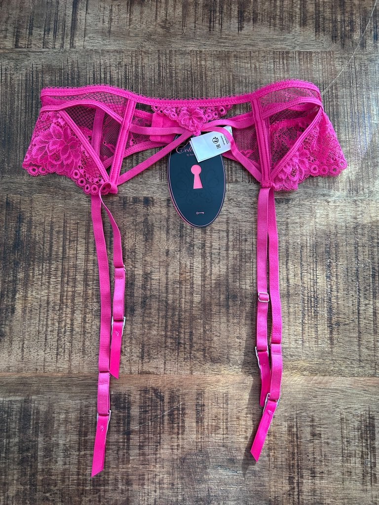 Hunkemöller Private Collection Anna Jarretels Roze M, Hunkemöller, Ophalen of Verzenden, Roze, Overige typen