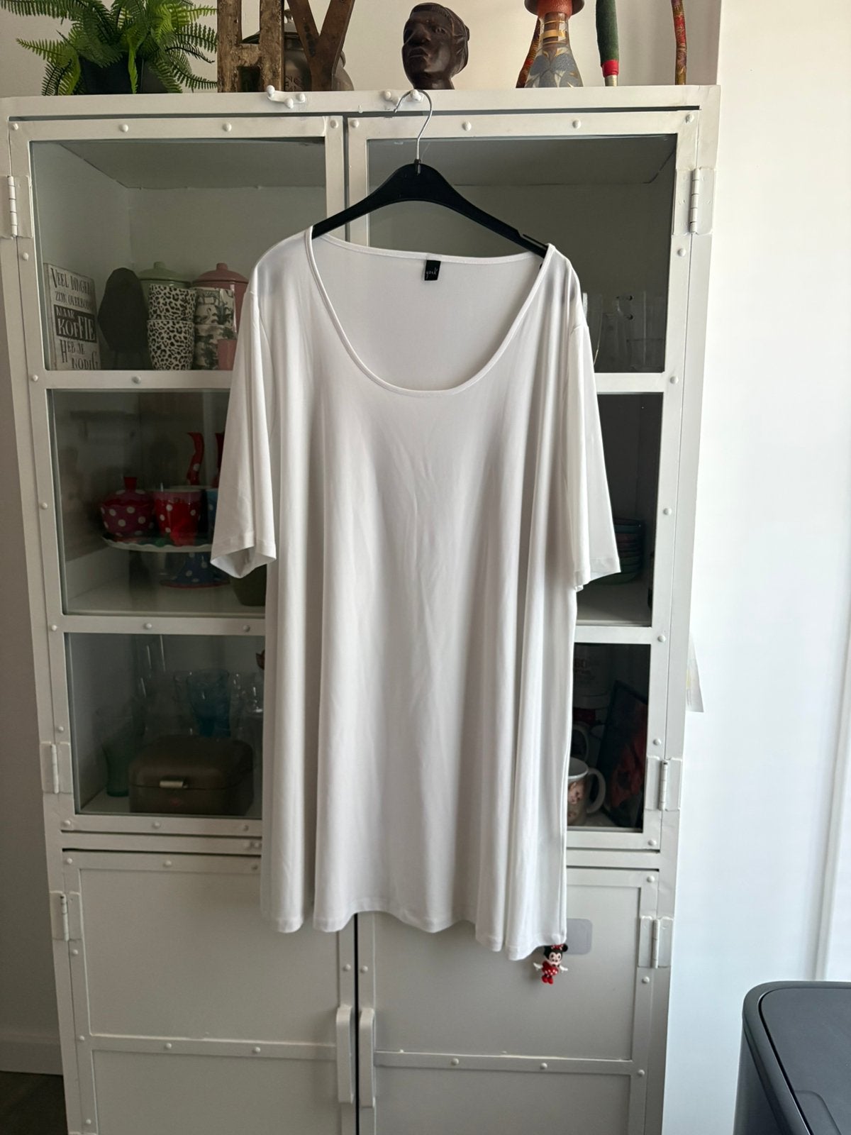Nieuw dolce yoek shirt kprte mouw maat 58-60 +, Verzenden, Nieuw, Wit, Shirt of Top