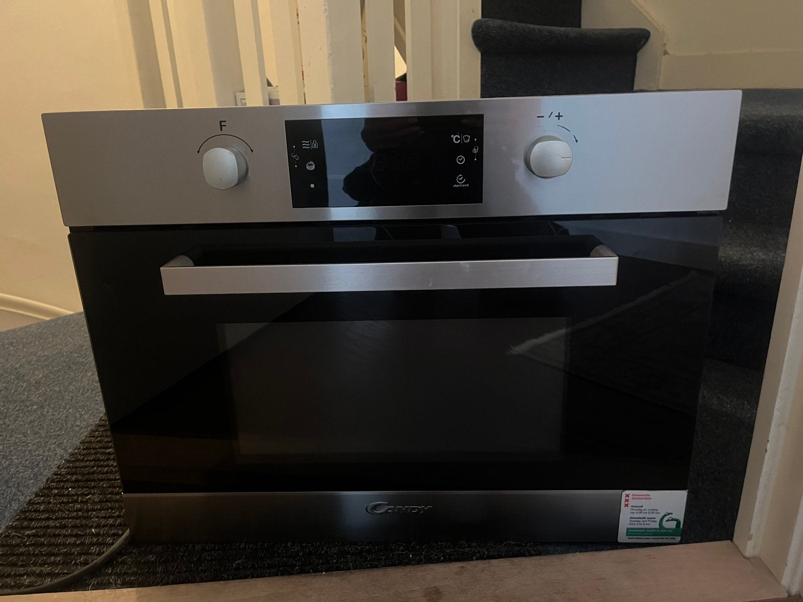 Candy MIC 440 TX Inbouw Combi Oven/Magnetron, Ophalen, 45 tot 50 cm, 60 cm of meer, Combi-oven