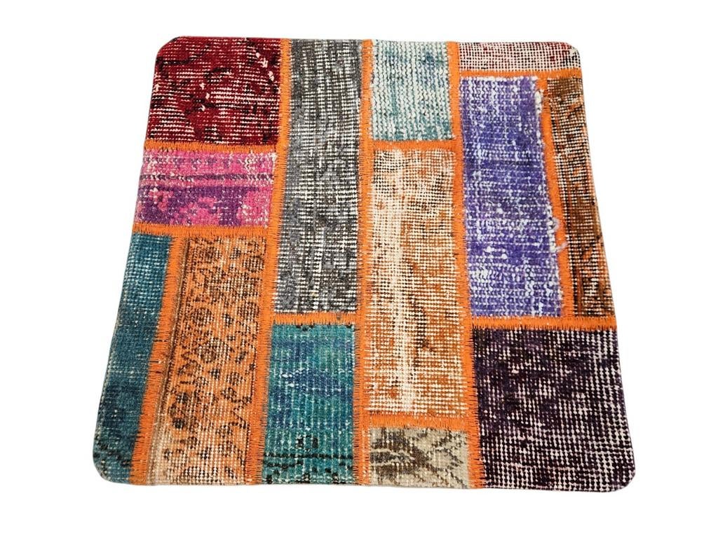 Handmade oriental wool Patchwork cushion decorative 50x50cm, Huis en Inrichting, Minder dan 50 cm, Nieuw, Minder dan 50 cm, Ophalen of Verzenden