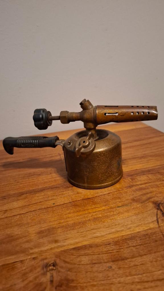 Vintage Barthel Benzine Soldeerlamp, Ophalen of Verzenden