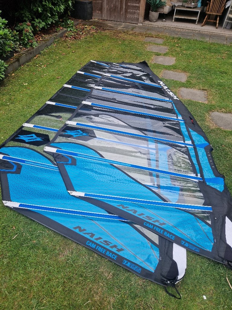 Naish 3 cam FREERACE  7.8, 7.0, 6.4 NIEUWST. CARBON verlenge, Watersport en Boten, Ophalen of Verzenden, Zo goed als nieuw, Naish