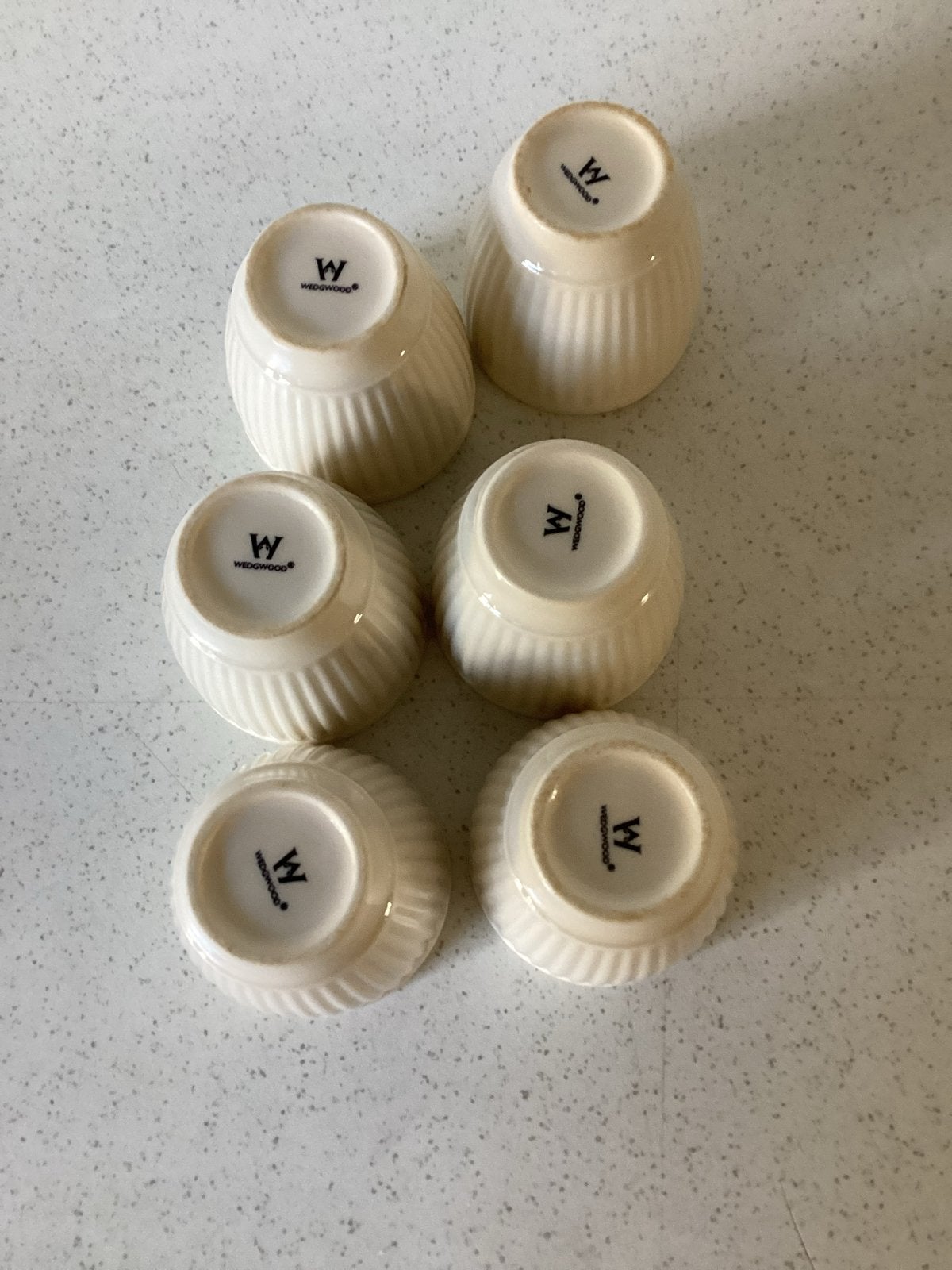 Set van 6 Wedgwood eierdopjes, Ophalen of Verzenden