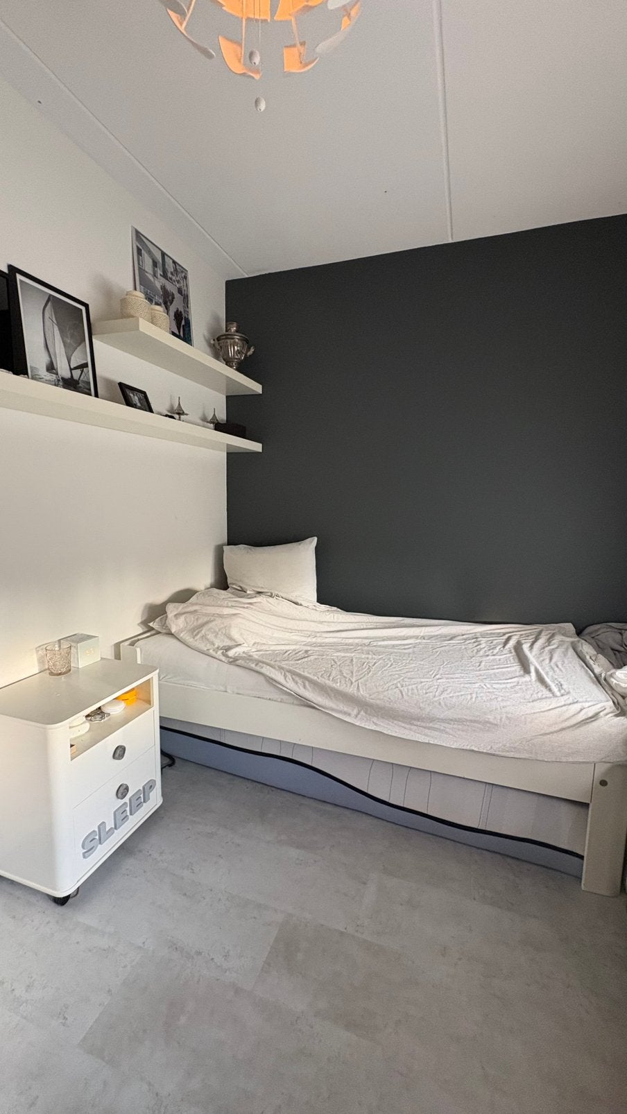 Elektronisch auping bed, Ophalen, Wit, Zo goed als nieuw, Twijfelaar