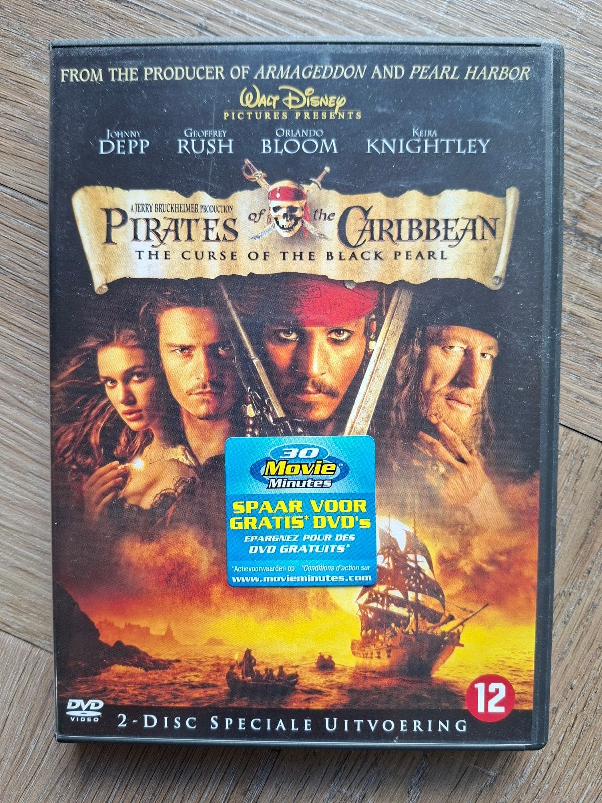 Pirates of the Caribbean: The Curse of the Black Pearl DVD, Portugees, Nederlands, Inclusief doosje, Ophalen of Verzenden