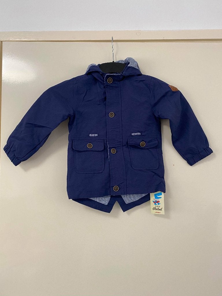 Blauwe kinderjas 86, Kinderen en Baby's, Babykleding | Maat 86, Nieuw, Ophalen of Verzenden, Jasje, Primark
