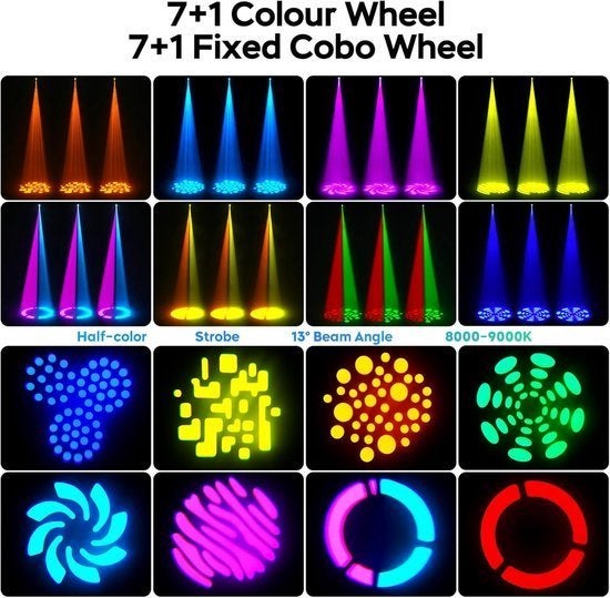 Discolamp – Discoverlichting – LED Party Light – Moving Head, Corvance B.V., Verzenden, Nieuw, Corvancebol@gmail.com