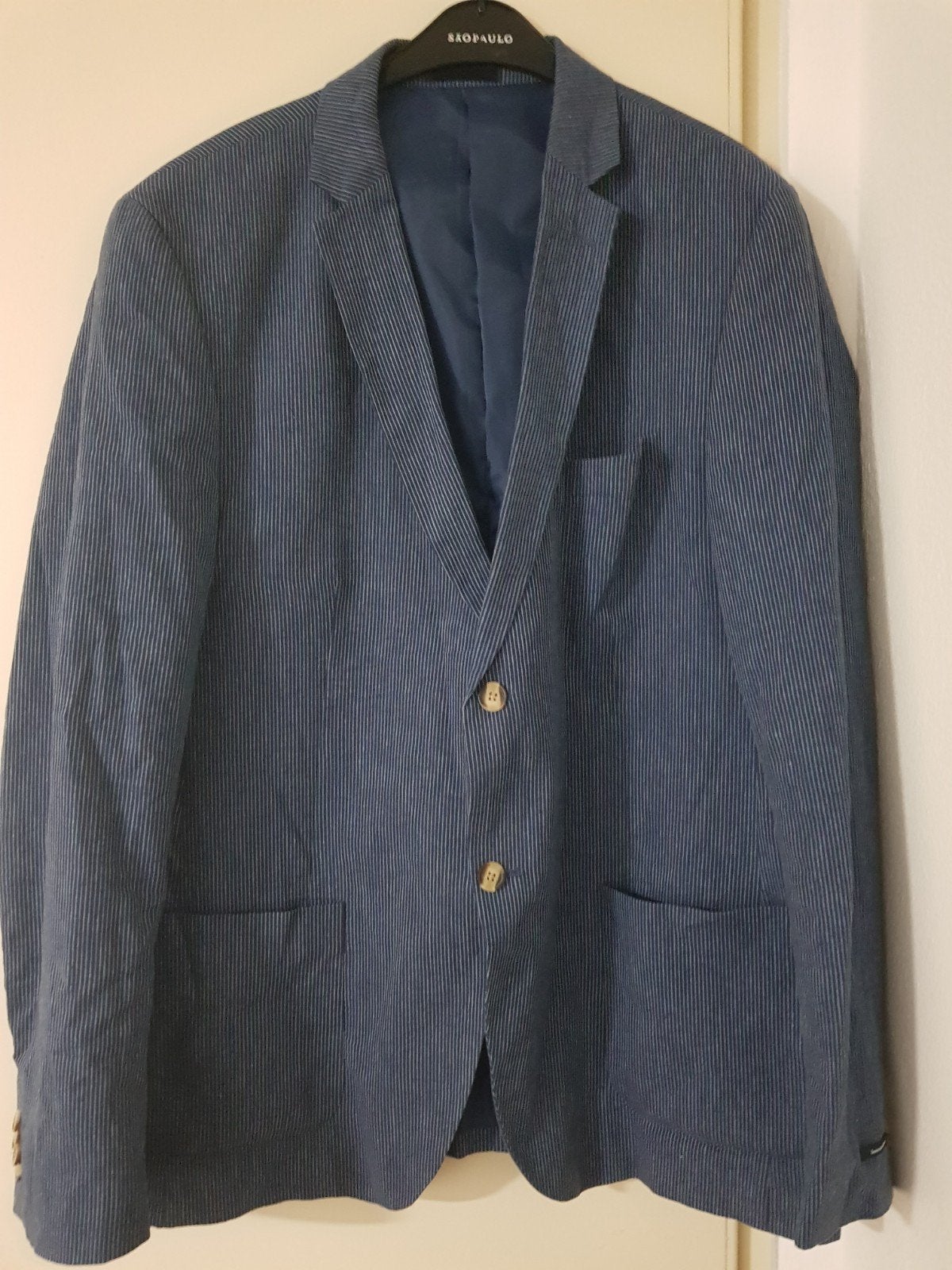 mooie heren colbert maat XL, Kleding | Heren, Ophalen, Zo goed als nieuw, Maat 56/58 (XL), Blauw